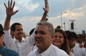 Juan Guaidó, Iván Duque y Marta Lucía Ramírez