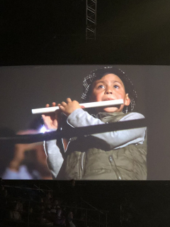 Niño flautista del concierto de André Rieu.