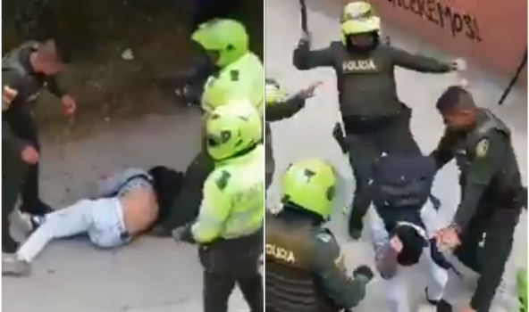 Agresión policial en Universidad de Cundinamarca