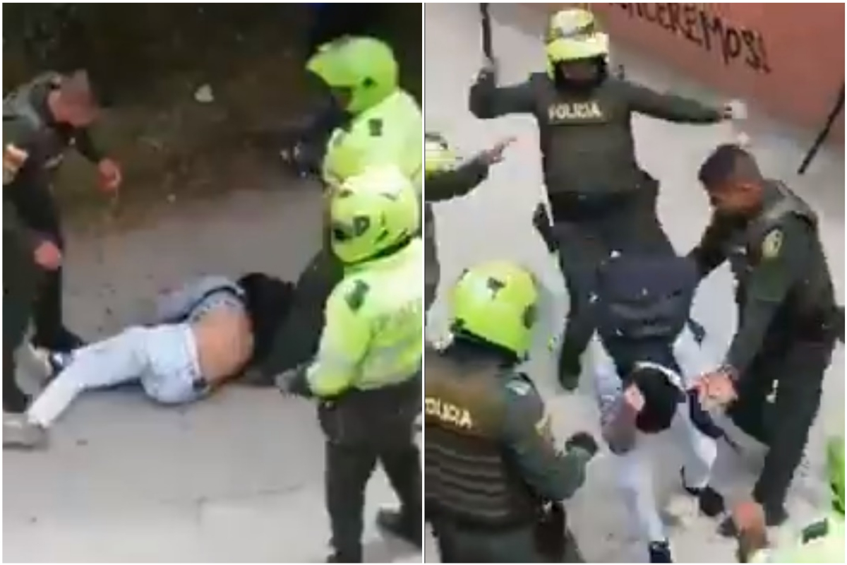 Agresión policial en Universidad de Cundinamarca