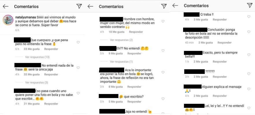 Comentarios post Nataly Umaña Comentarios post Nataly Umaña