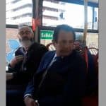 Hombres discutiendo en el SITP.