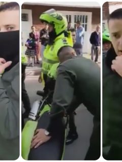 Captura de falso policía en Bogotá.