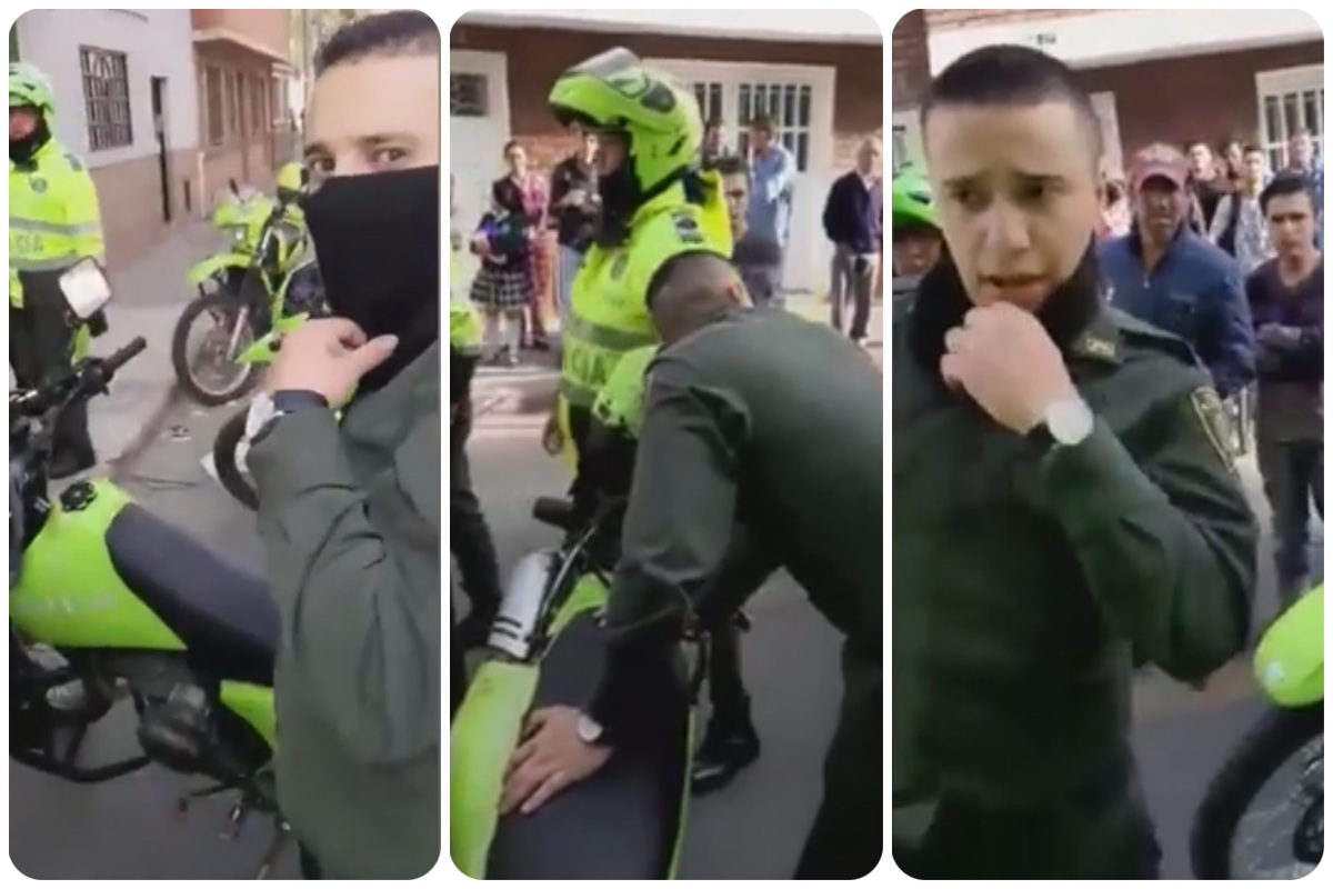 Captura de falso policía en Bogotá.