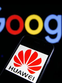 Logos de Huawei y Google