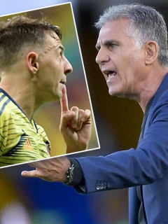 Santiago Arias y Carlos Queiroz