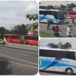 Bloqueo en la Autopista Norte.