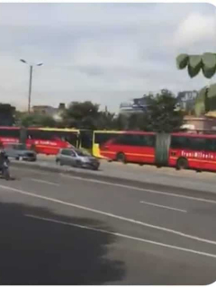 Bloqueo en la Autopista Norte.