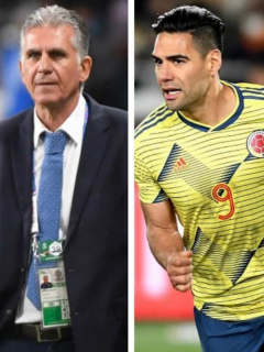 Carlos Queiroz, Radamel Falcao García y Diego Rueda