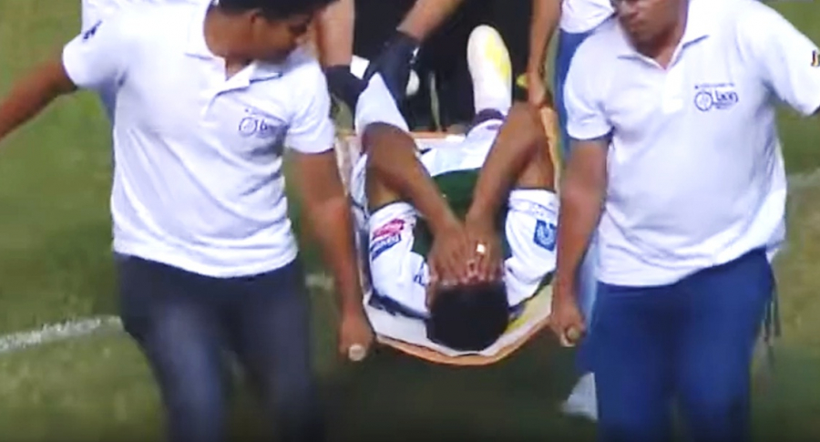 Jugador lesionado Mario Cuéllar