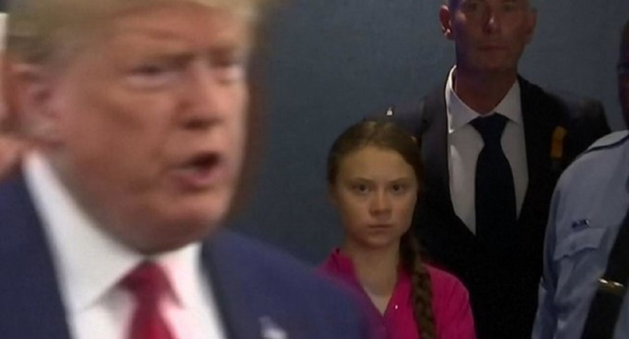 Greta Thunberg y Donald Trump