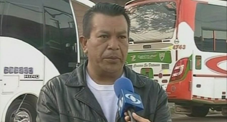 Élbert Martínez, promotor del paro