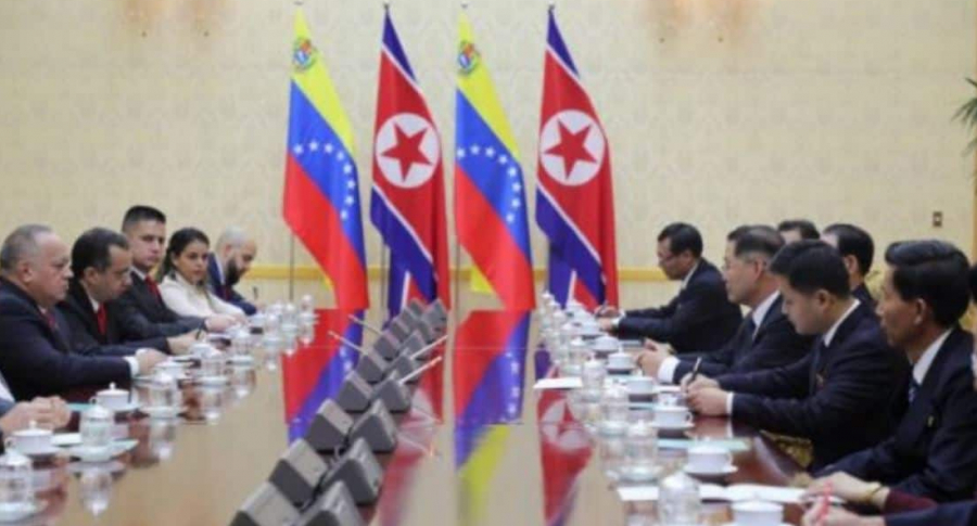 Diosdado Cabello reunido con comitiva de Corea del Norte