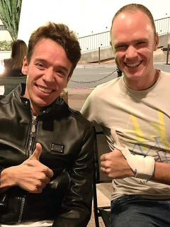 Rigoberto Urán y Christopher Froome