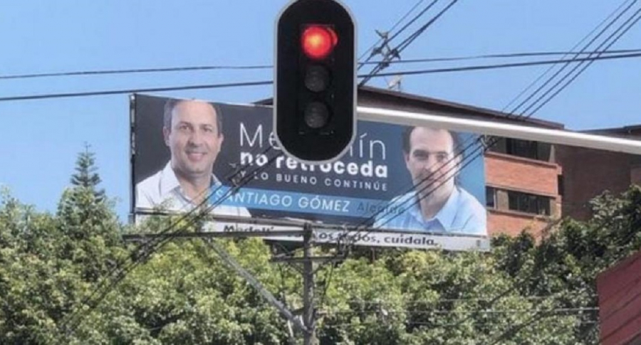 Valla candidato Medellín