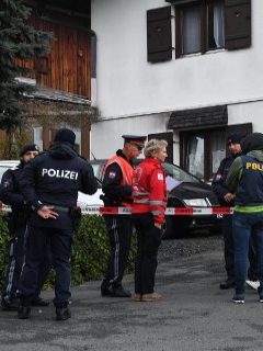 Escena del crimen en Austria