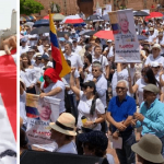 Manifestaciones en Cali a favor y en contra de Álvaro Uribe