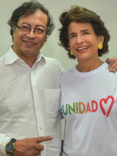 Gustavo Petro y Adelina Covo