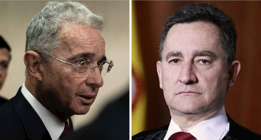 Álvaro Uribe y magistrado Álvaro García