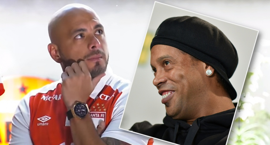 Ómar Pérez y Ronaldinho