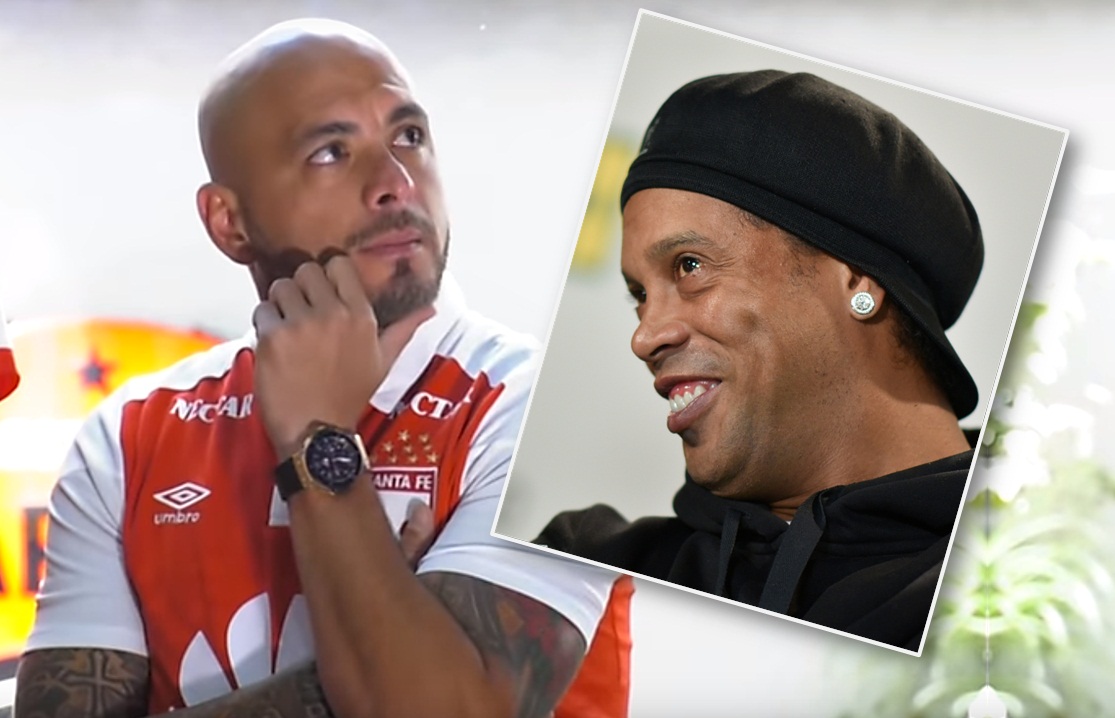 Ómar Pérez y Ronaldinho