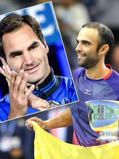 Roger Federer; Juan S. Cabal y Robert Farah
