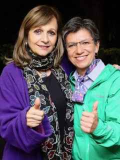 Ángela Robledo y Claudia López