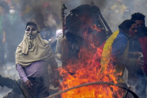 Décimo días de protestas en Quito, Ecuador
