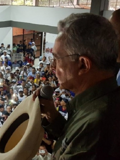 Álvaro Uribe en Arauca