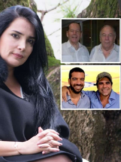 Aída Merlano, Julio y Roberto Gerlein, y Arturo y Alejandro Char