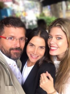 Julio César Herrera, Natalia Ramírez y Lorna Cepeda