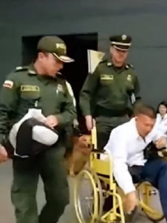 Víctor Agudelo en captura en el aeropuerto