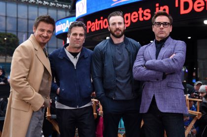 Jeremy Renner, Mark Ruffalo, Chris Evans y Robert Downey Jr.