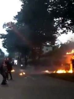 Casa incendiada en Pereira
