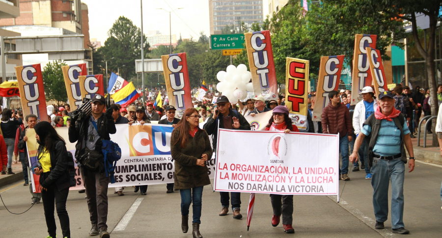 Vías por donde habrán marchas este jueves 17 de octubre