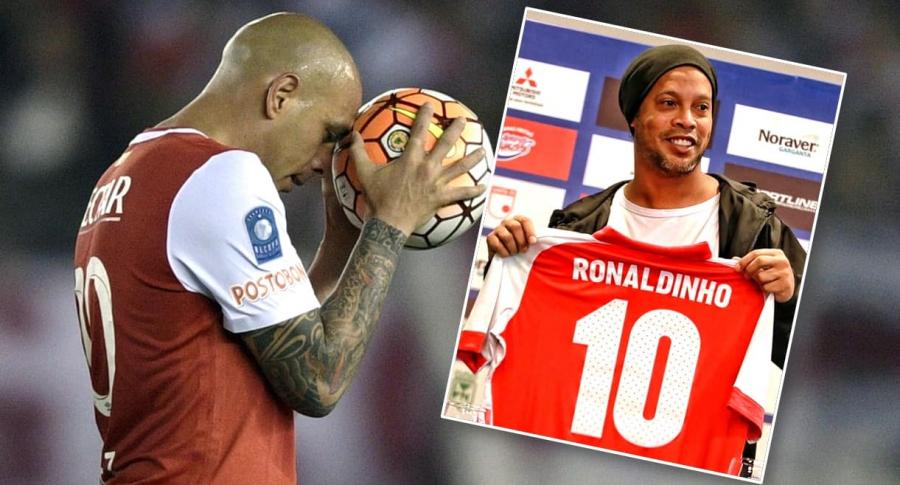 Ómar Pérez y Ronaldinho