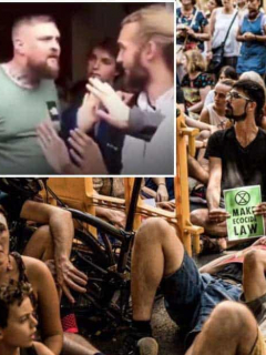 Protesta de Extinction Rebellion.