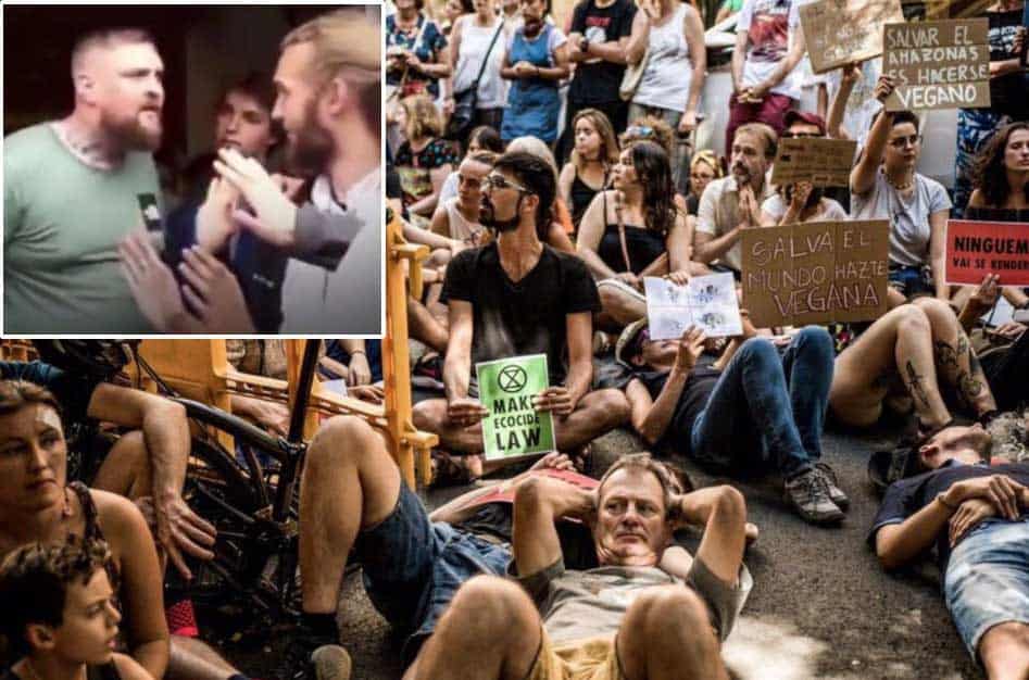 Protesta de Extinction Rebellion.