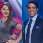 Amparo Grisales, actriz y jurado de 'Yo me llamo', y Ernesto Calzadilla, actor y presentador.