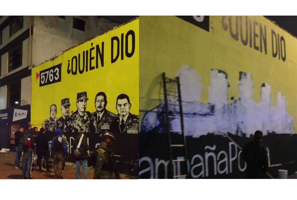 Mural tachado