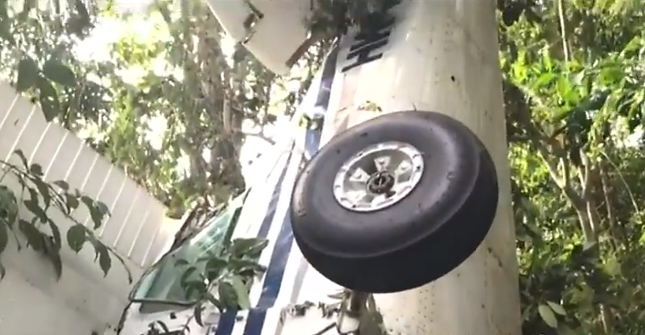 Avioneta accidentada