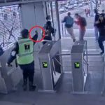 Enfrentamiento en Transmilenio.