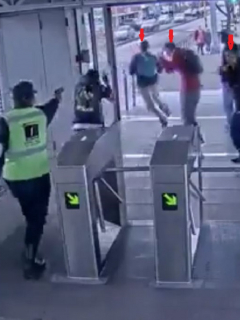 Pelea en Transmilenio