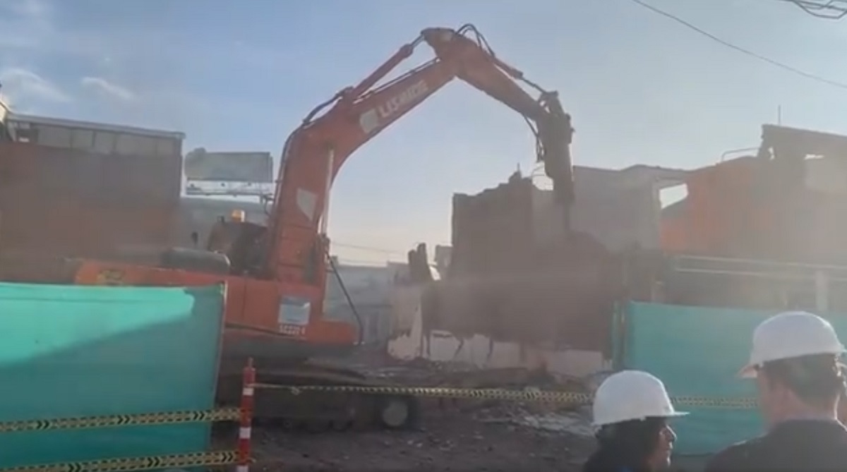 Demolición para el Metro