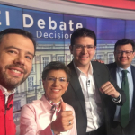 Candidatos en debate en Canal RCN