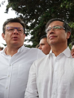 Hollman Morris y Gustavo Petro