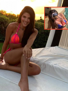 Mara Cifuentes, modelo, y quien ella llama su "primita".