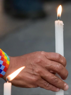Velatón por asesinato de líderes indígenas
