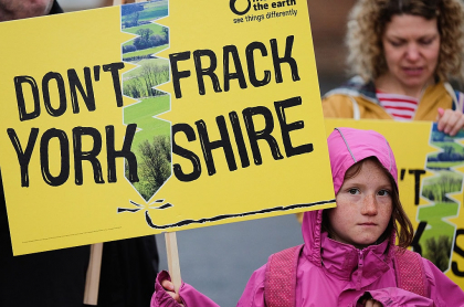 Protesta contra el fracking en Reino Unido