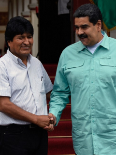 Evo Morales y Nicolás Maduro